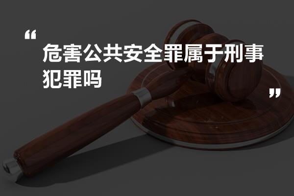 严惩危害公共安全犯罪，维护社会安宁的必由之路