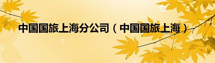 上海中国国旅旅行社官网，一站式旅游服务的新标杆时代典范